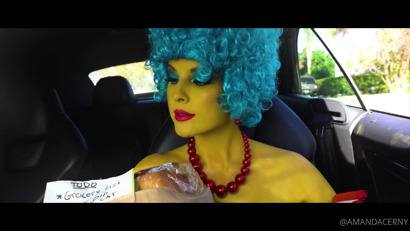amanda cerny sexy simpsons cosplay onlyfans video ASIUKA