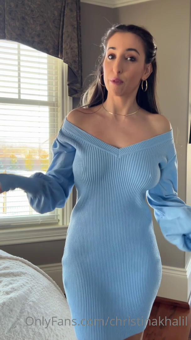Sexy Christina Khalil Nipple Pokies Dress Onlyfans Video Leaked nudes.