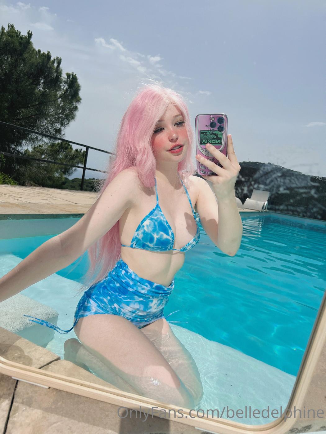 belle delphine nude pussy pool onlyfans set leaked RXDANK