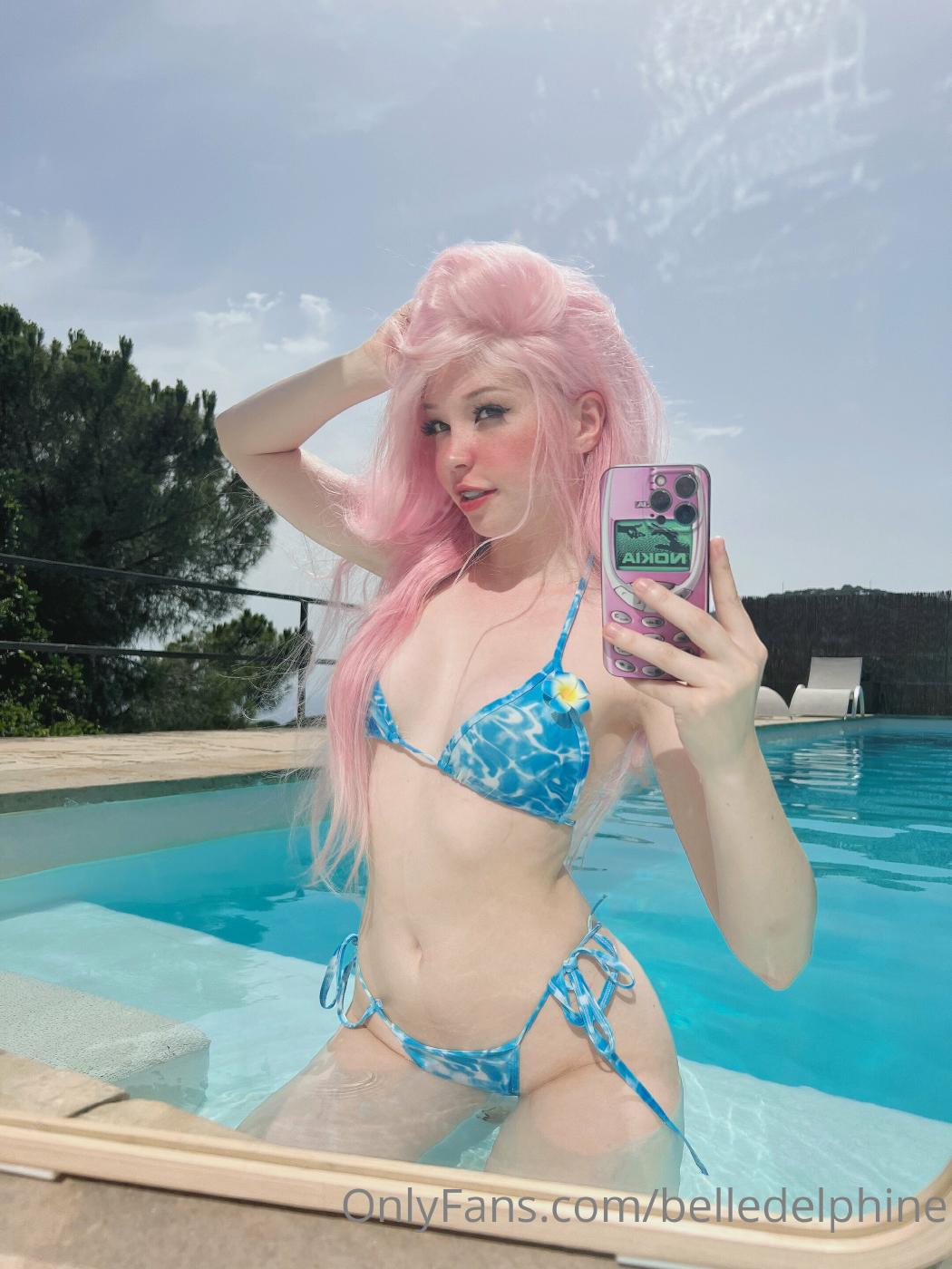 belle delphine nude pussy pool onlyfans set leaked TDOVLF