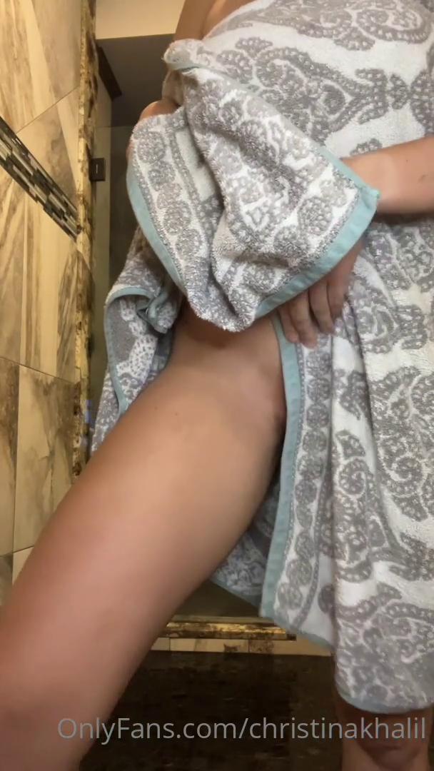 christina khalil anal dildo shower september onlyfans livestream leaked ROQPAL