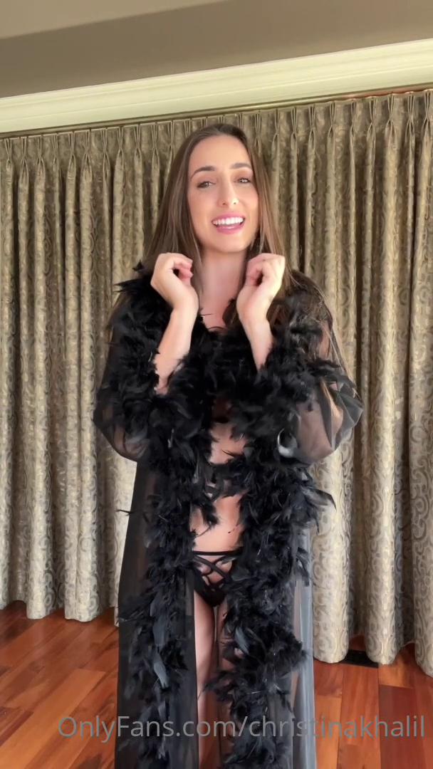 christina khalil see through robe lingerie onlyfans video leaked XOKTFT