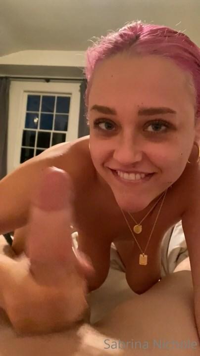 sabrina nichole topless pov blowjob onlyfans video leaked NVOTLK